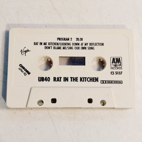 UB40- Rat In The Kitchen (cassette tape, 1986) tested and works - Picture 3 of 3